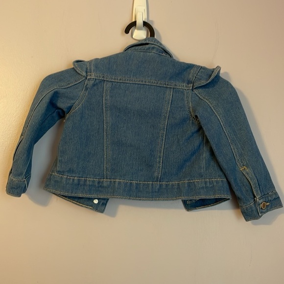 Rare Editions Denim Lace Embroidered Floral Design Jean Jacket size 3T - Picture 11 of 14